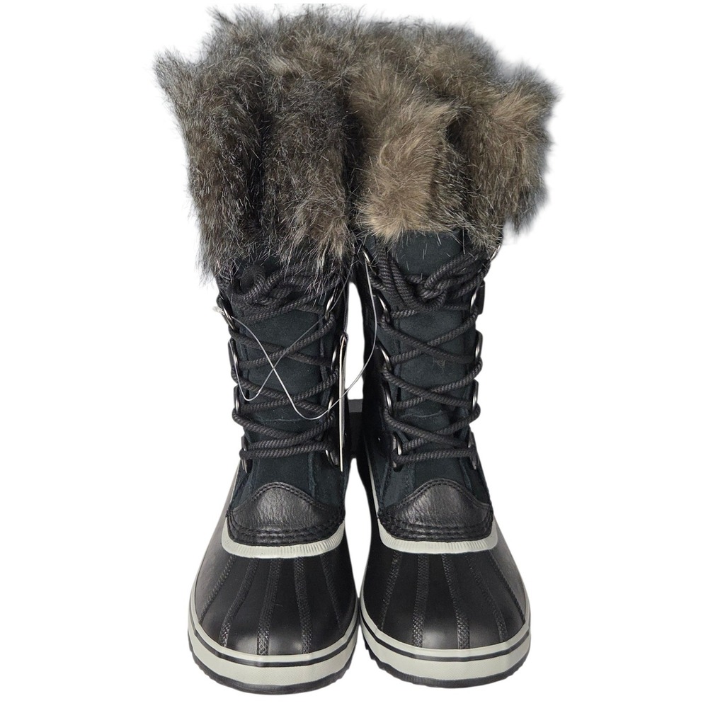 Sorel Joan of Arctic Boots Womens 9 Black Waterproof Winter Snow Faux Fur New - Picture 4 of 12